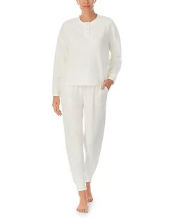 Promo 🎉 Sanctuary Long Sleeve Cropped Henley Joggers PJ Set | Sleepwear 🔔 -Cheap Sanctuary Store 51graSFKgsL. AC SR736920