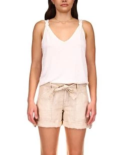 Outlet 🤩 Sanctuary Knotted Strap Linen Tank | 👕 Shirts & Tops ✨