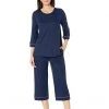 Buy 🔔 Hanro Natural Comfort 3/4 Sleeve Pajama | Sleepwear 🧨