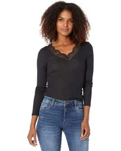 Budget ๐ Hanro Woolen Lace Long Sleeve ๐ Shirt | ๐ Shirts & Tops ๐